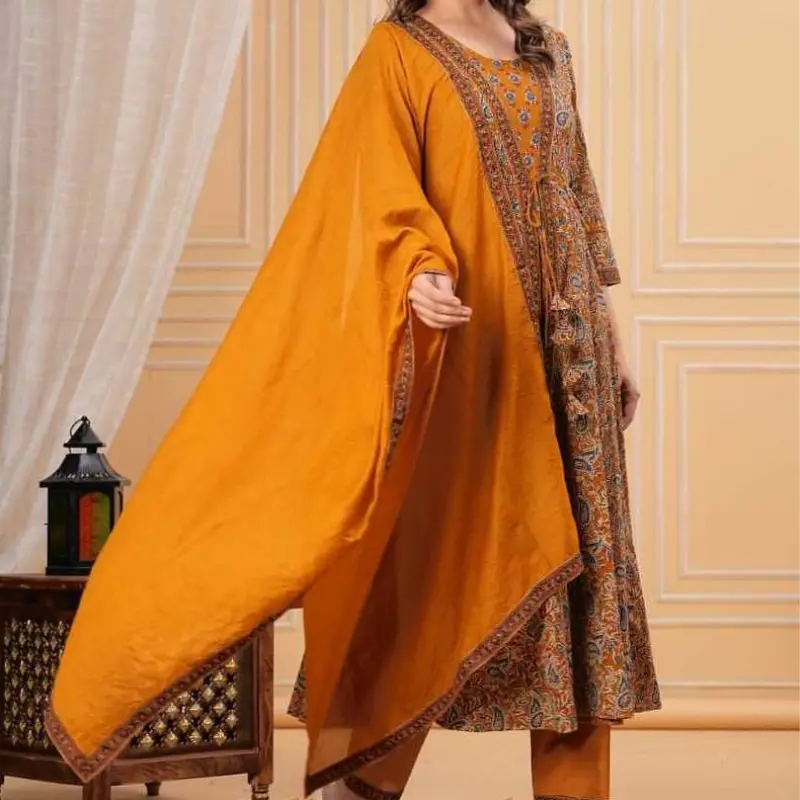 Wine Sequins Work Party Wear Kurti